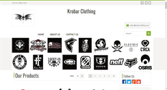 Desktop Screenshot of krobarclothing.com