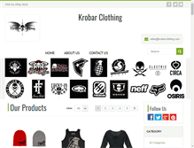 Tablet Screenshot of krobarclothing.com